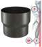 Kit limiteur de tirage conduits fumée acier émaillé noir mat hauteur 30cm (24 cm utile) Ø 200 mm