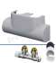 Set (tête UNI SH) Multiblock T Equerre Ø M 1/2´´ - eurocône M 3/4´´ - couleur blanc