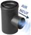 Kit raccordement arrière Pellet concentrique Ø 80/125 mm sur conduit maçonné intérieur (rajouter flexible)