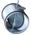 Bouche Ø 125 mm pour récupération d´air chaud avec Registre Galva Etanche Motorisé et Thermostat filaire