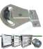 Kit registre isolement motorisable + commande manuelle (disque étanche) acier galvanisé + joints pour tube de ventilation Ø 100 mm
