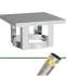 Kit Terminal de cheminée Tout-en-un Ecoten  Pour tubage de fumées flexible Ø int/ext 180/186 mm et chapeau Terminal ECOTEN Carré finition Inox