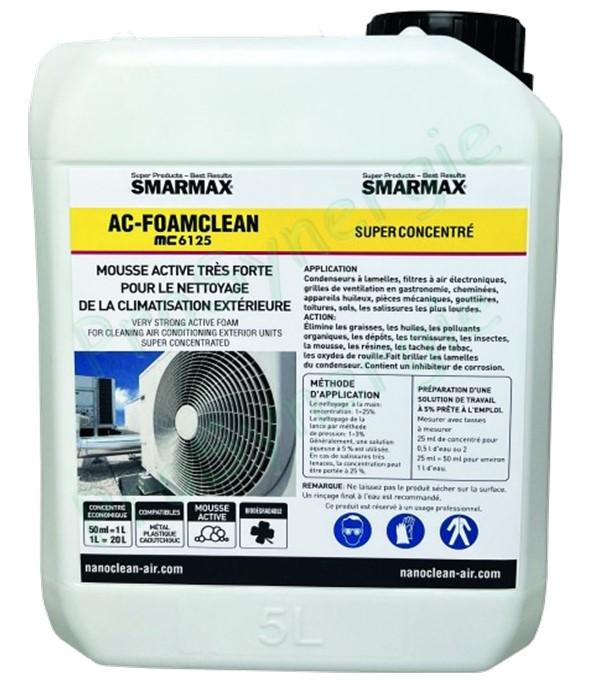 AC Foamclean - Nettoyant mousse alcaline concentré pour unité unité intérieure et extérieure - Bidon 4,5L