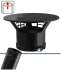 Kit CréaBase Noir - Conduit cheminée Isolé (Duoten) hauteur utile 2,95 mètres Int./Ext. = Inox 316 / 304 - Øint/ext 100/150mm - Sortie toiture Inox laqué noir (RAL9005)