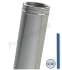 Kit CréaPlus Inox - Conduit cheminée Isolé (Duoten) hauteur utile 2,95 mètres Int./Ext. = Inox 304 / (I 304 ou Galva) - Øint/ext 180/230mm - Conduit de finition bas Inox laqué noir (RAL9005)