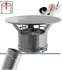Kit S/Rampant - Conduit cheminée Isolé (Duoten) hauteur utile 1,4 mètres Int./Ext. = Inox 304 / (I 304 ou Galva) - Øint/ext 80/130mm