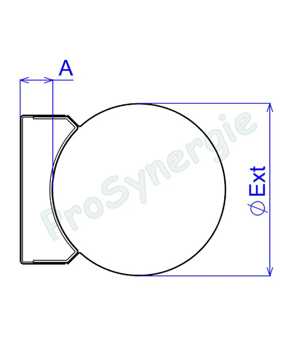 Bride Murale Réglable Inox pour tuyau de fumée simple ou isolé Øext 139mm