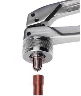 Embout pour pince à emboîture cuivre Ø ext tube :  8mm - Epaisseur tube : 1mm
