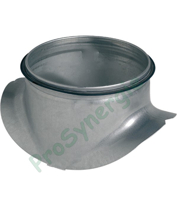 PEC - Piquage Equerre Circulaire Galva à Joints - ØB  125 mm / ØA  125 mm