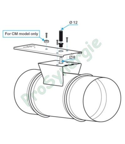 Kit platine de motorisation pour registre de Ventilation et conduit d´air