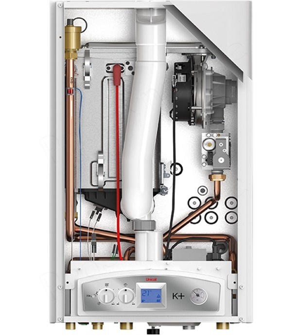 K+ - Chaudière murale Gaz Nat. & GPL 3 à 33Kw Condensation (chauffage seule ou mixte avec ECS instantantané) raccordement ventouse Øint/ext 60/100mm