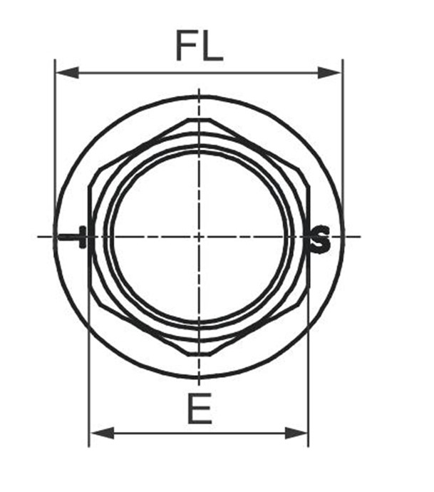 Bouchon radiateur Blanc M Droit Ø 1´´1/4 (33/42) - Ø Collerette 56 mm
