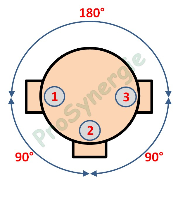 CRE - Collecteur Raccord d´Etage standard Galva à Joint - Ø 400  mm / Ø  Piquages : 1-Ø125 / 2-Ø125 mm