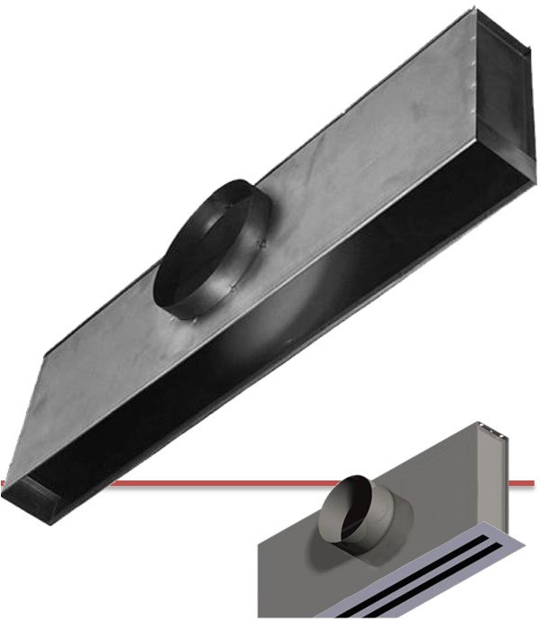 SPS05-G250 0400 Plénum isolé montage par étrier