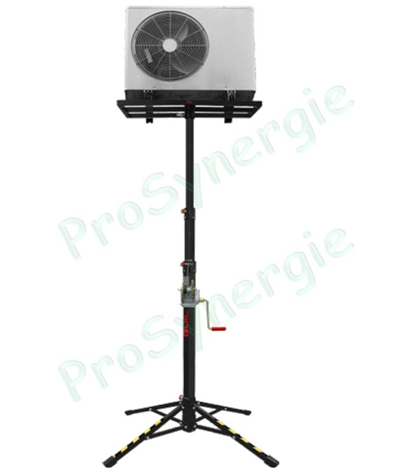 Lève charge Climatisation pour unité extérieure - Hauteur max 3,5m - Charge max 125 kg