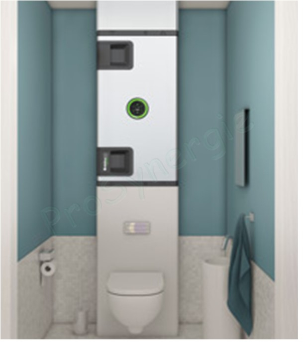 VMC Double-Flux et purification d´air Aldes InspirAIR® Side SC370 Premium Gauche