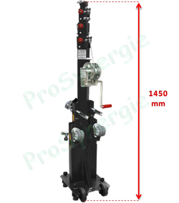 Lève charge Climatisation pour unité extérieure - Hauteur max 4,5m - Charge max 125 kg