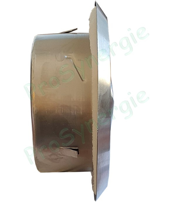 Bouche d´extraction ou d´insufflation Inox Réglable - Ø 125 mm