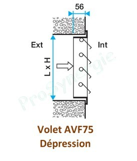 ATO 75 - Volet -  600 x 400 m - Volet de gaine