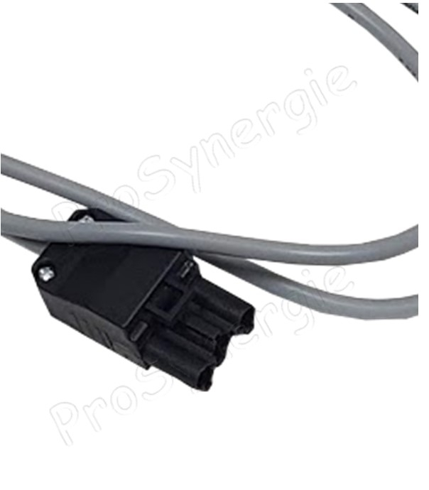 Connecteur 3 broches mâle pour le raccordement de l´alimentation du chargeur externe vis sans fin (dans le brûleur)