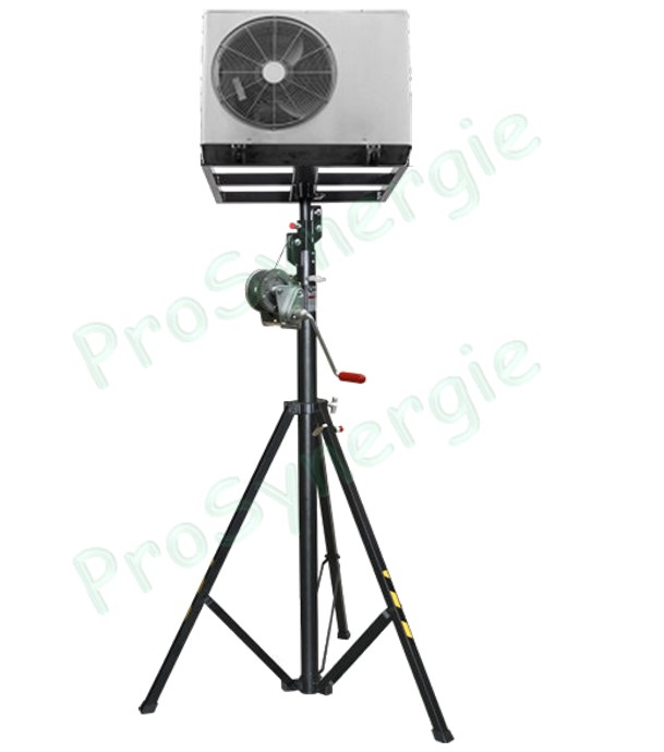 Lève charge Climatisation pour unité extérieure - Hauteur max 4m - Charge max 100 kg