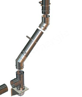 Tuyau fumisterie longueur 0,33 mètre (270 mm utile) Ten Inox 304 Pro (4/10ème) - Ø 250 mm