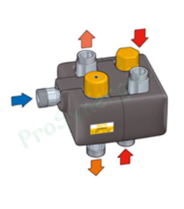 Module Mitigeur thermostatique avec vanne thermostatique pour chaudière E.C.S. instantanée