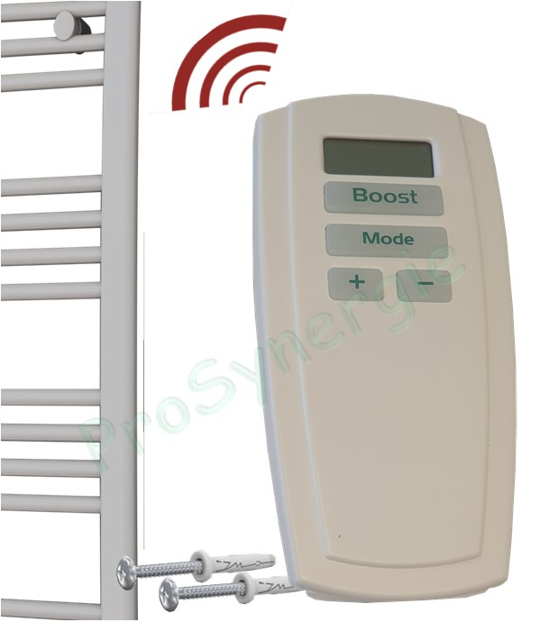 Télécommande infrarouge blanche NEOMITIS 62x28x130mm avec piles utilisable avec les sèche-serviettes compatibles