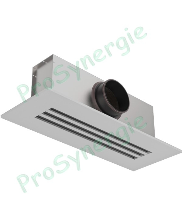 SLS25YF-RAL9010 1284 1344 Diffuseur linéaire plaque 1344x669