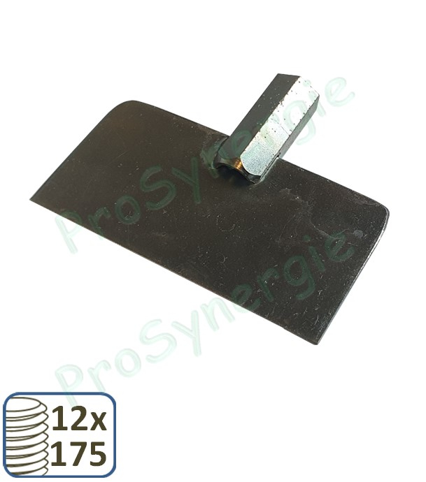 Raclette droite pour décapage de paroi avec tige de manuvre (12 x 175)