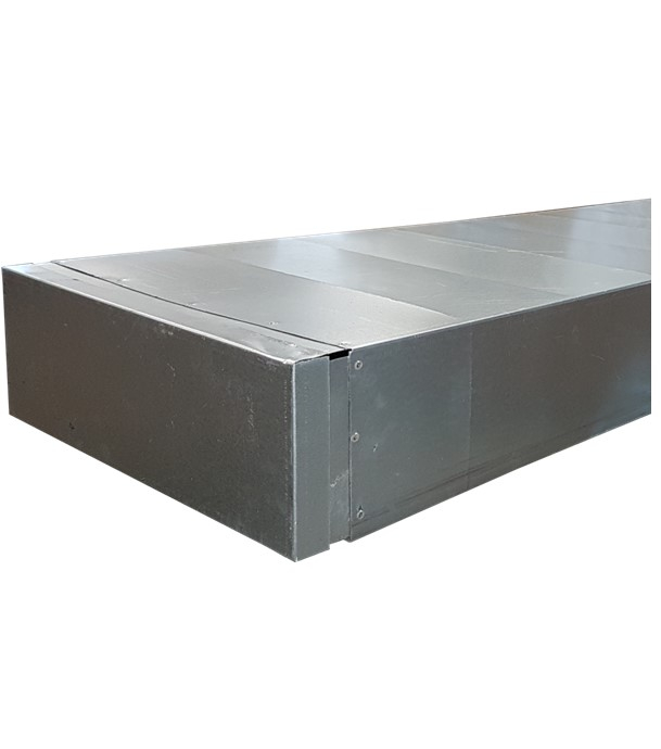 BMR - Bouchon Mâle Rectangulaire Galva Femelle - Hauteur x Largeur = 100x350mm
