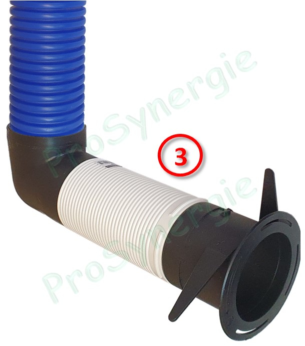 Manchette trident Ø 80 mm pour bouche de ventilation - Raccordement et gaine souplet et semi-rigide Optiflex (Flexigaine)