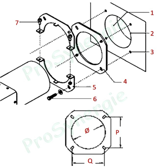 Brûleur à granulé B-MAX (Home, Essential) 5 à 90 kW, 230 Vac avec injecteur nettoyage pneumatique + Vis d´alimentation 1,76 m + Module wifi