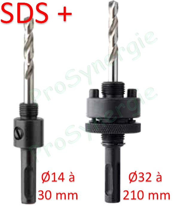 Pilote Standard avec Foret centreur - Emmanchement Hexagonal 9,5mm pour Scies-cloche Ø 32 à 210 mm