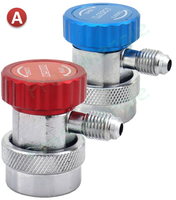 Raccord rapide BP et HP automobile avec ou sans vanne - 1/4´´ SAE