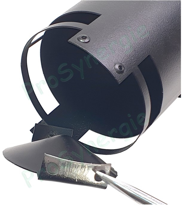 Obturateur démontable (ramonage) de nez de terminal horizontal concentrique Bioten Ø 80/125 mm