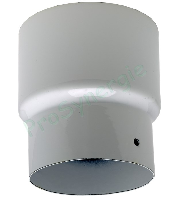Réduction Email Blanc  ØFemelle  139mm  ØMâle 83mm