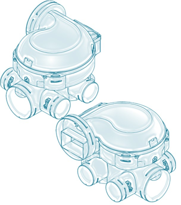 Kit VMC EasyHome Hygro Classic comprenant Moteur, Bouche cuisine élec, Salle de bain et WC