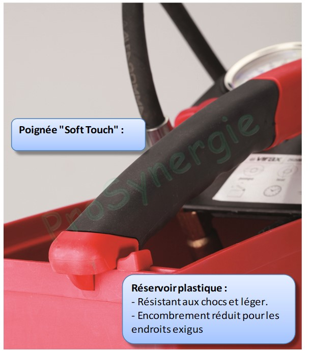 Pompe d´épreuve manuelle compacte (levier Soft Touche) cuve 10 litres pression 50 bars