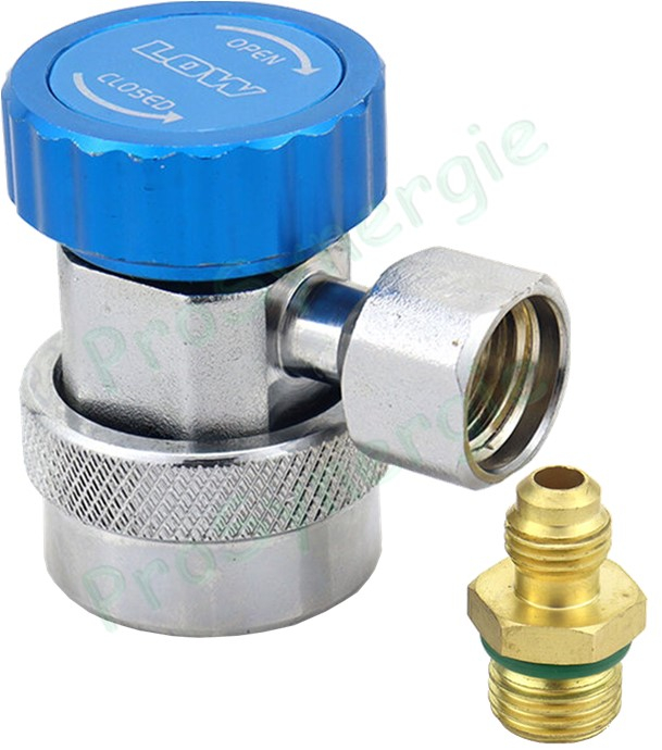 Raccord rapide automobile - BP - Basse Pression - Avec Vanne - Mâle et Femelle 1/4´´ SAE