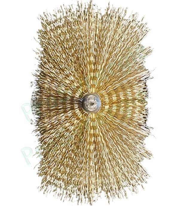 Goupillon Brosse Rectangulaire - Fil Acier laitonné 0,25 - 80x45 mm - Lg garnissage 120 - Fil de tige 4 - Lg de tige 100 cm