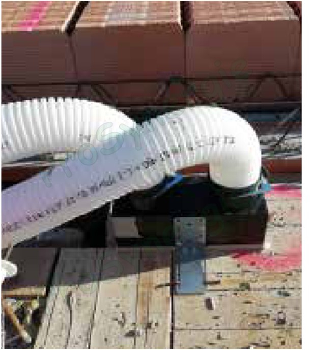 GeoFlexAir - Conduit ventilation anti-statique & bactérien 50 mètres Ø75mm (Øint. 63mm) CR4 (rigidité annulaire kN/m2) paroi int. lisse qualité alimentaire