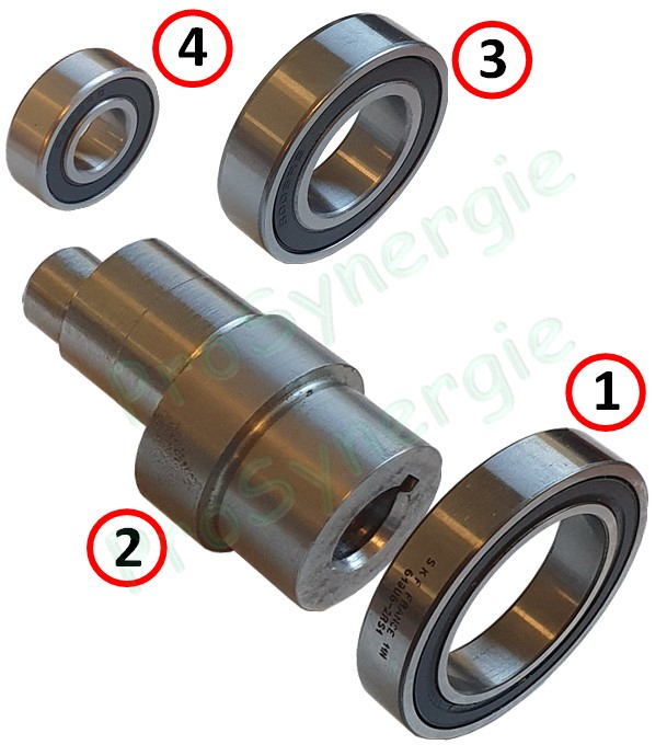 Roulement 6202 RS1 pour le raccordement du moteur à la pompe du vérin n°1 et 2 électrique de cintreuse hydraulique