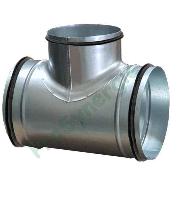 TE - Té Equerre Egal ou réduit Galva à Joints - ØB  250  mm / ØA  250 mm