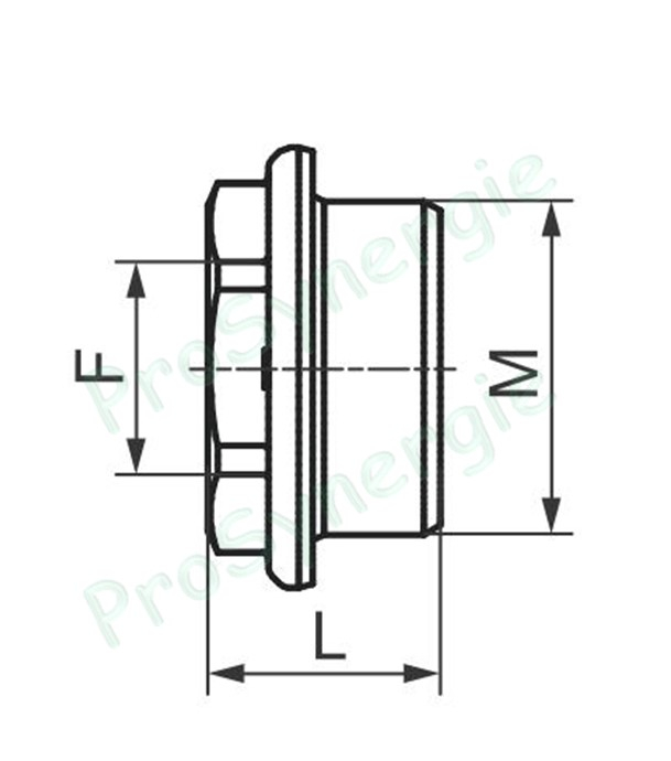 Réduction radiateur Blanc M Gauche Ø 1´´ (26/34) - F Ø 1/4´´ (8/13) - Ø Collerette 42 mm
