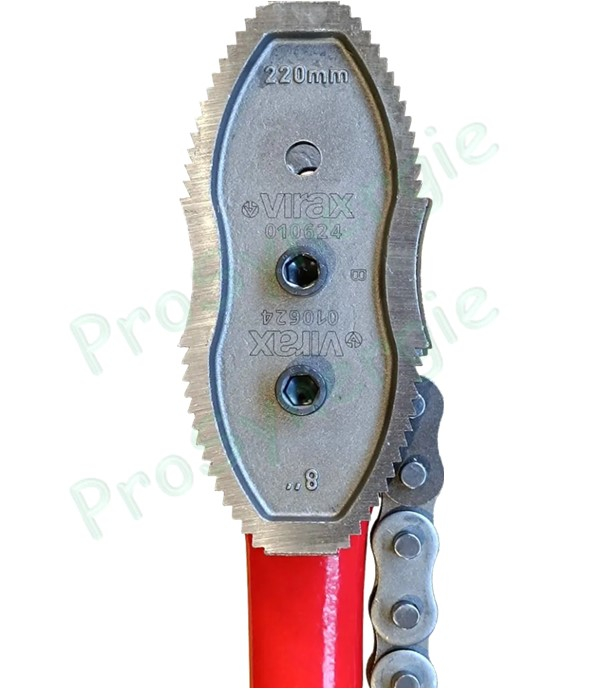 Jeu de 2 mâchoires pour serre tube 010625 long. 1625 mm - Capacité 12´´ (325 mm)
