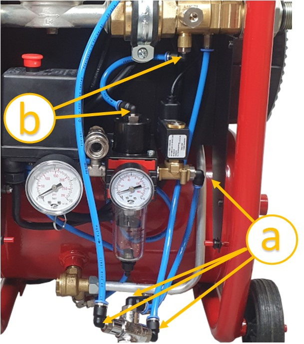 Raccord rapide coudé air comprimé - 1/4´´ de la désemboueuse Virafal (Ropuls)