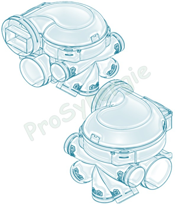 Kit VMC EasyHome Hygro Premium MicroWatt HP comprenant Moteur, Bouche cuisine elec, Salle de bain et WC + accessoires racc.