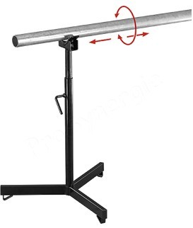 Servante à bille trépied Hercules 3B pour coupe ou filetage de tube - Ø 3/4-6  (26-168 mm) - 150 kg