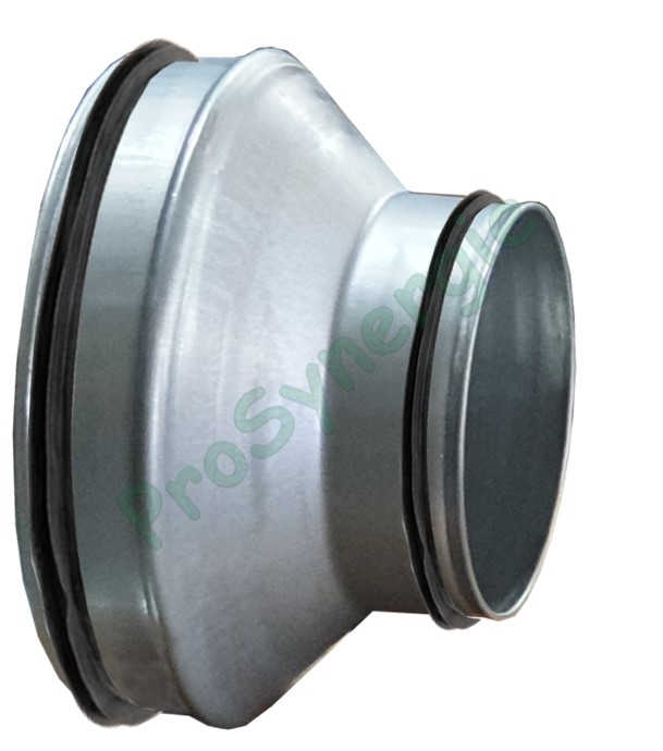 RCC - Réduction Conique Concentrique Galva à Joint - ØA 450  mm / ØB  315 mm